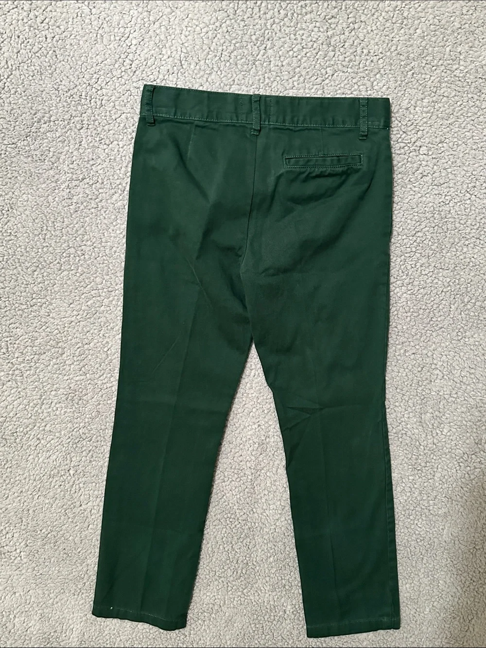 The Children’s Place Boys Green Chino Pants Size 8 Straight Leg Adjustable Waist